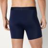 imageAmazon Essentials Mens Microfibre Boxer Shorts Underwear Pack of 3 Navy BlueBlueLight Grey Medium