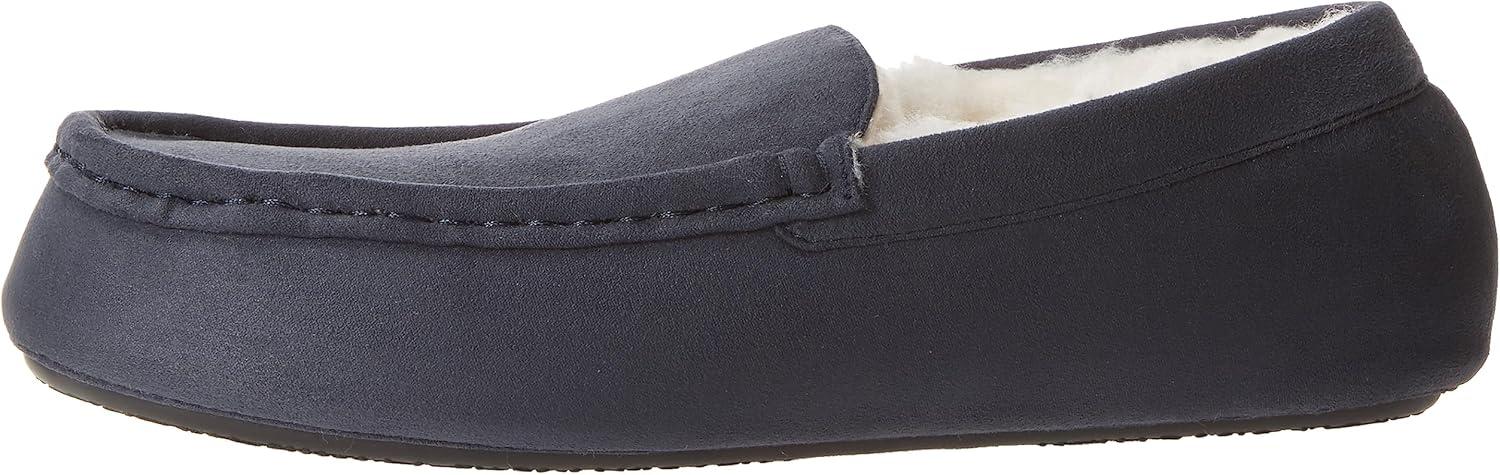 imageAmazon Essentials Mens Microsuede Moccasin SlippersNavy