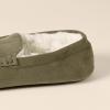 imageAmazon Essentials Mens Microsuede Moccasin SlippersDark Olive Microsuede