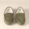 imageAmazon Essentials Mens Microsuede Moccasin SlippersDark Olive Microsuede
