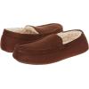 imageAmazon Essentials Mens Microsuede Moccasin SlippersDark Toffee Brown Microsuede