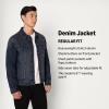 imageAmazon Essentials Mens Low Stretch RegularFit Denim JacketTinted Dark Wash