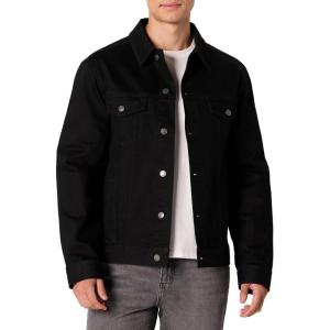 imageAmazon Essentials Mens Low Stretch RegularFit Denim JacketBlack