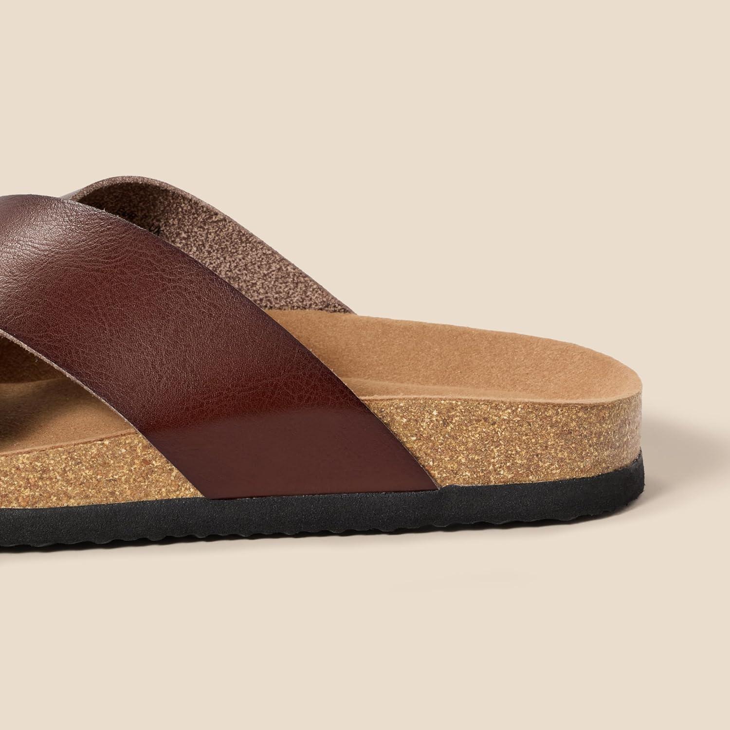 imageAmazon Essentials Mens Crossover SandalsBrown