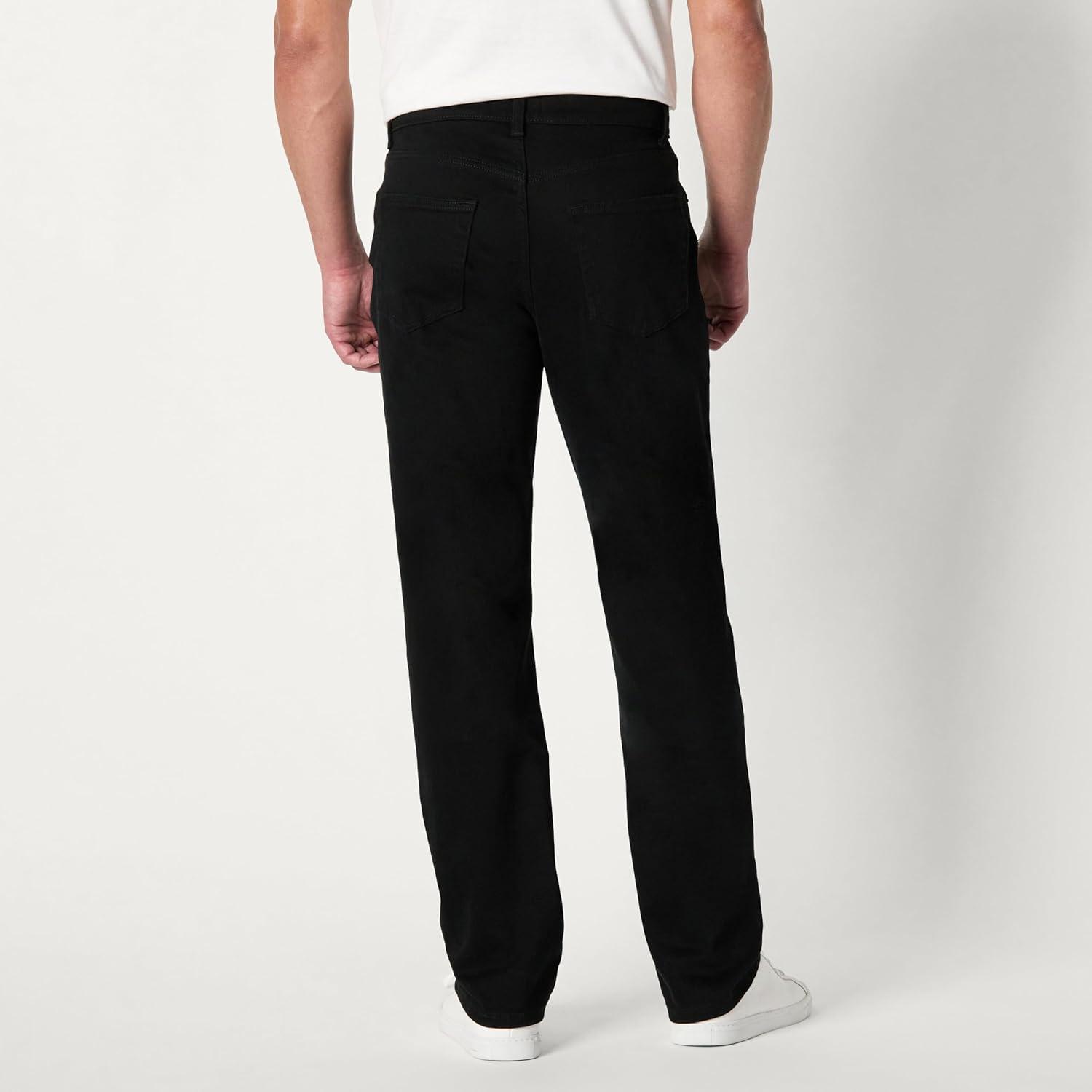 imageAmazon Essentials Mens Low Stretch StraightFit JeanBlack