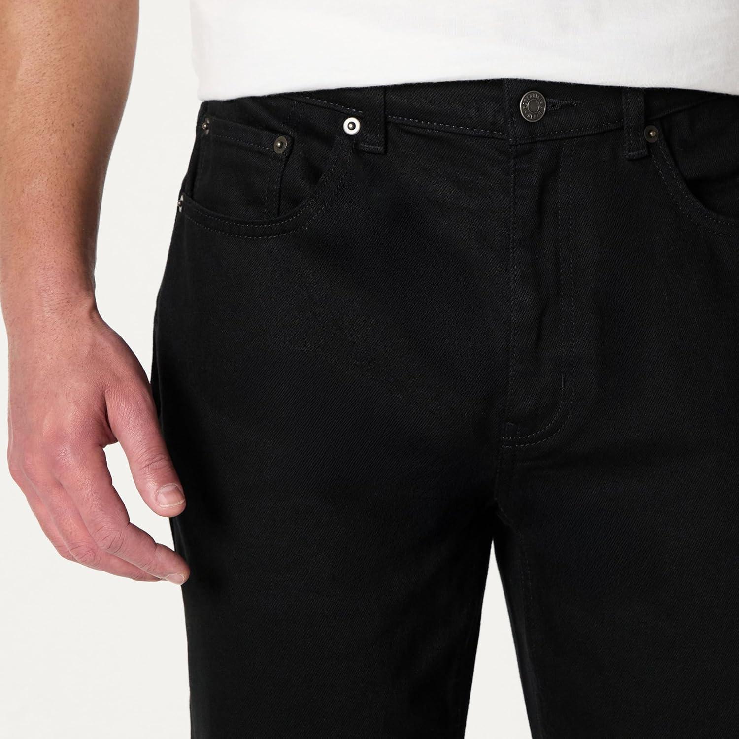 imageAmazon Essentials Mens Low Stretch StraightFit JeanBlack