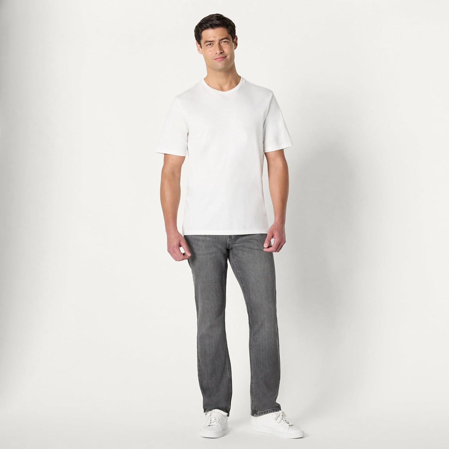 imageAmazon Essentials Mens Low Stretch StraightFit JeanGrey Wash