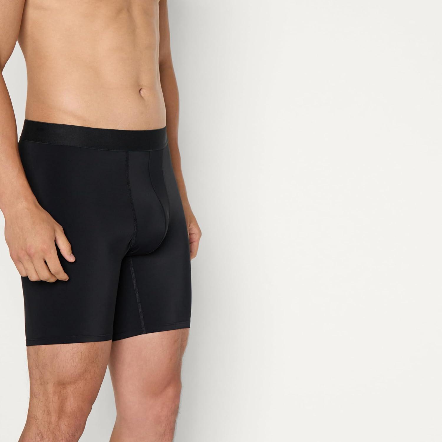 imageAmazon Essentials Mens Microfiber Boxer Shorts Underwear Pack of 3Black