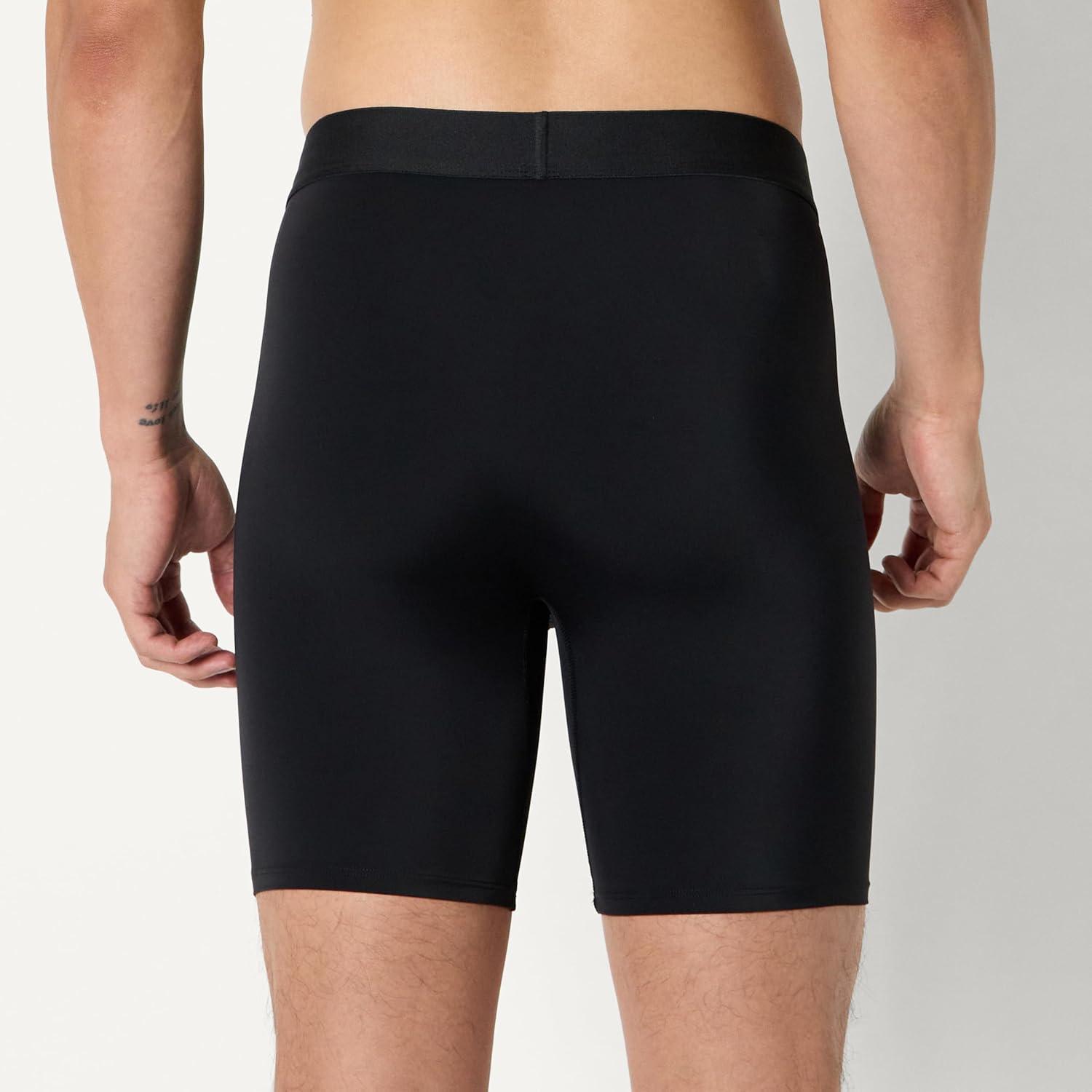 imageAmazon Essentials Mens Microfiber Boxer Shorts Underwear Pack of 3Black