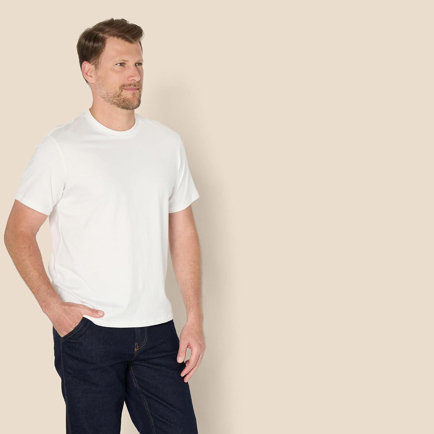 imageAmazon Essentials Mens Relaxed Fit TShirtWhite