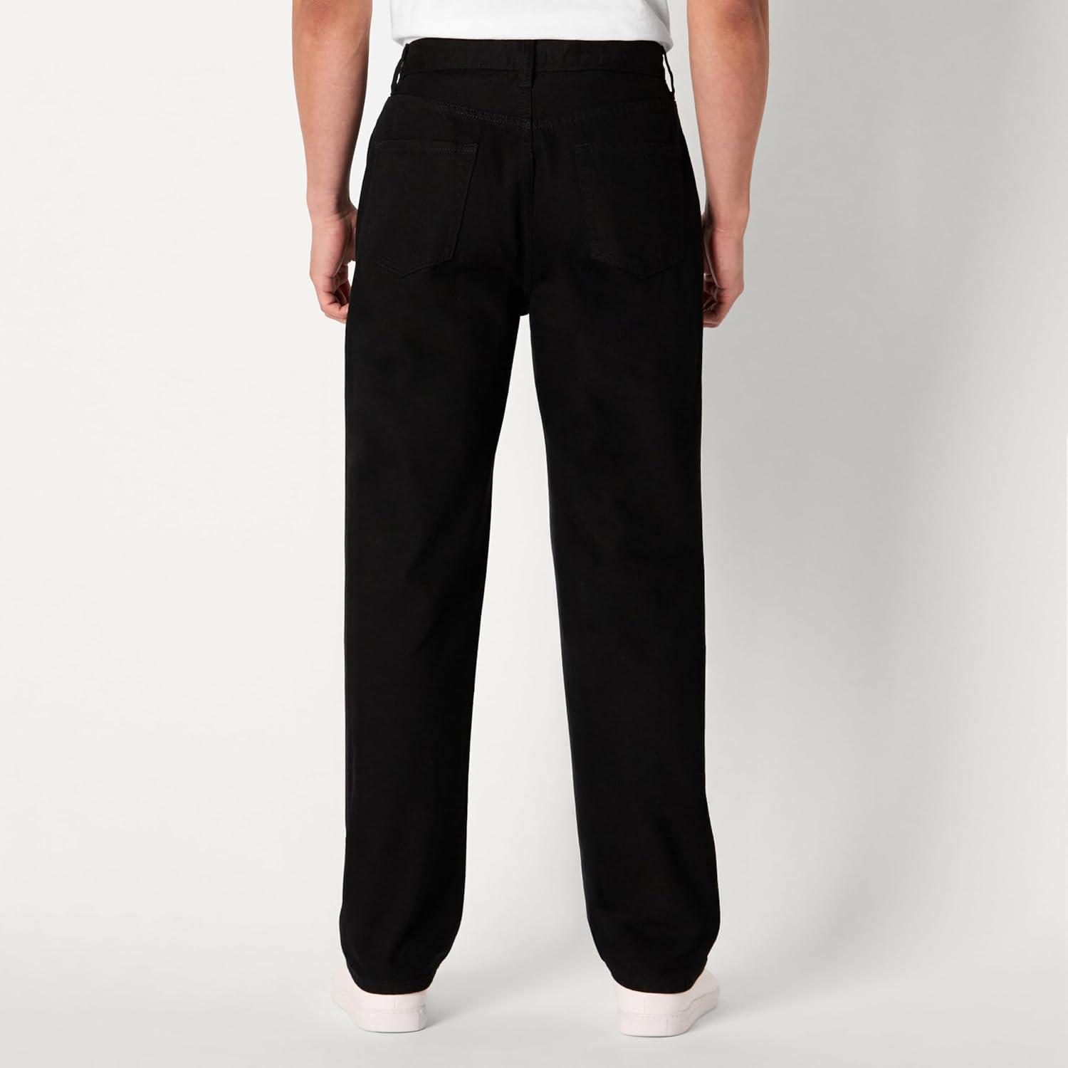 imageAmazon Essentials Mens RelaxedFit JeanBlack