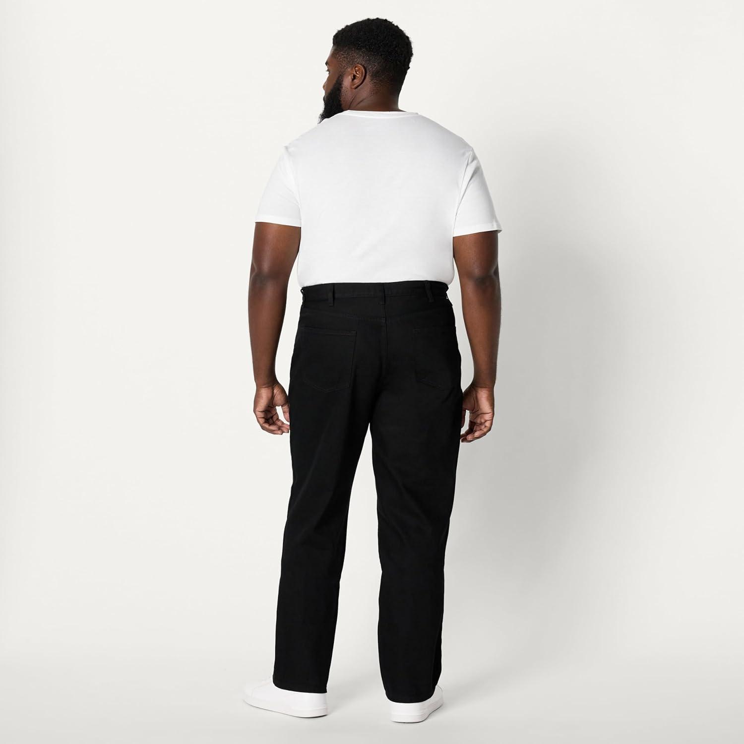 imageAmazon Essentials Mens RelaxedFit JeanBlack