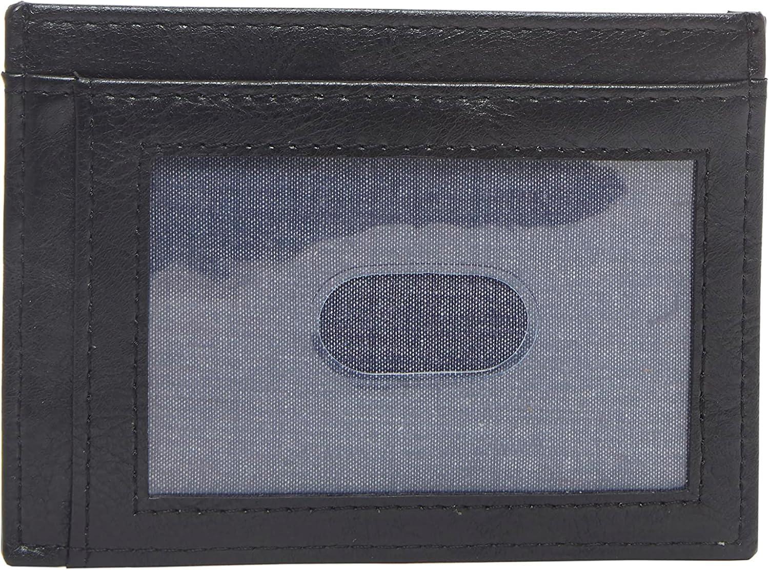imageAmazon Essentials Mens Slim Card Carrier WalletBlack
