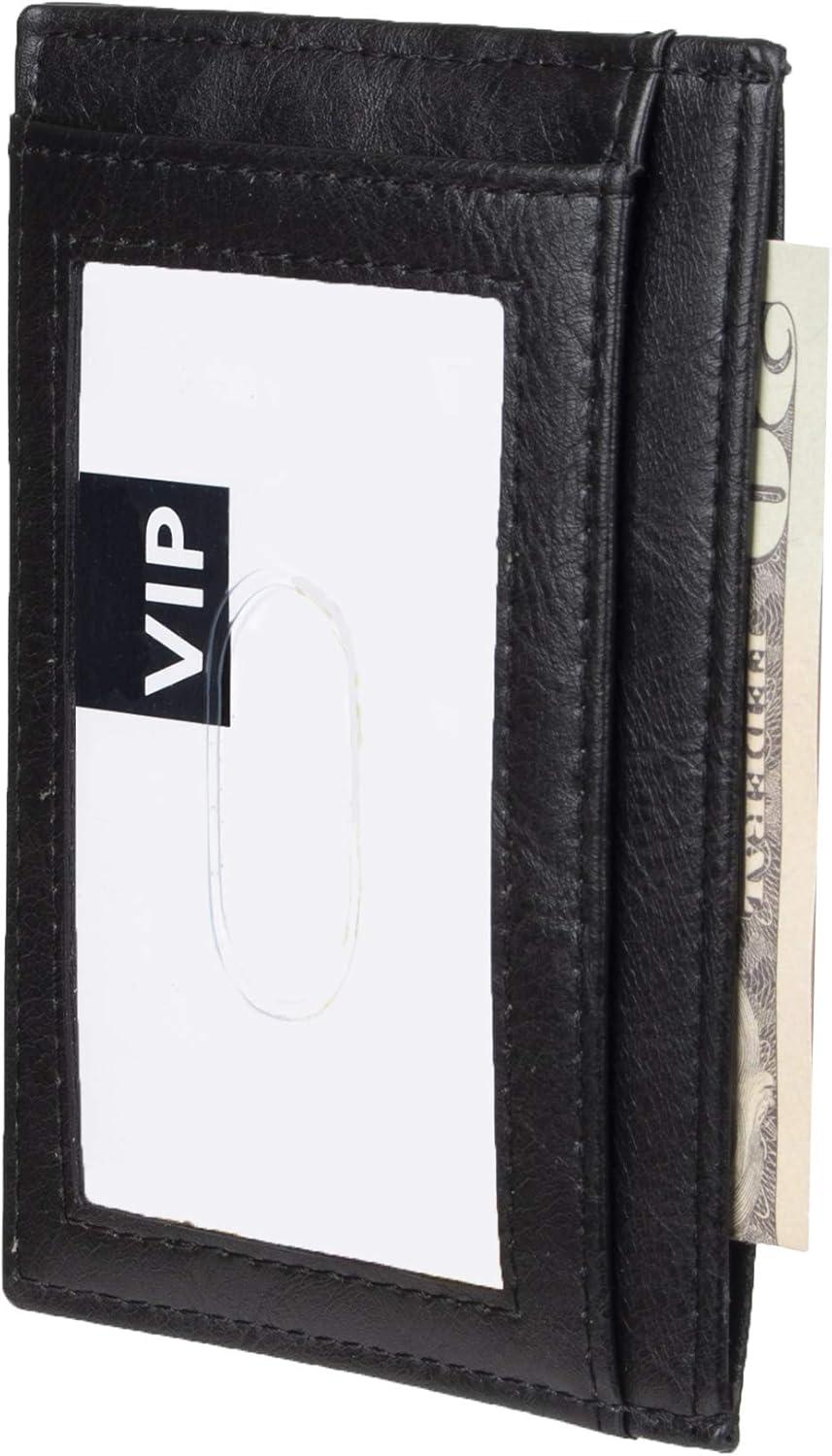 imageAmazon Essentials Mens Slim Card Carrier WalletBlack