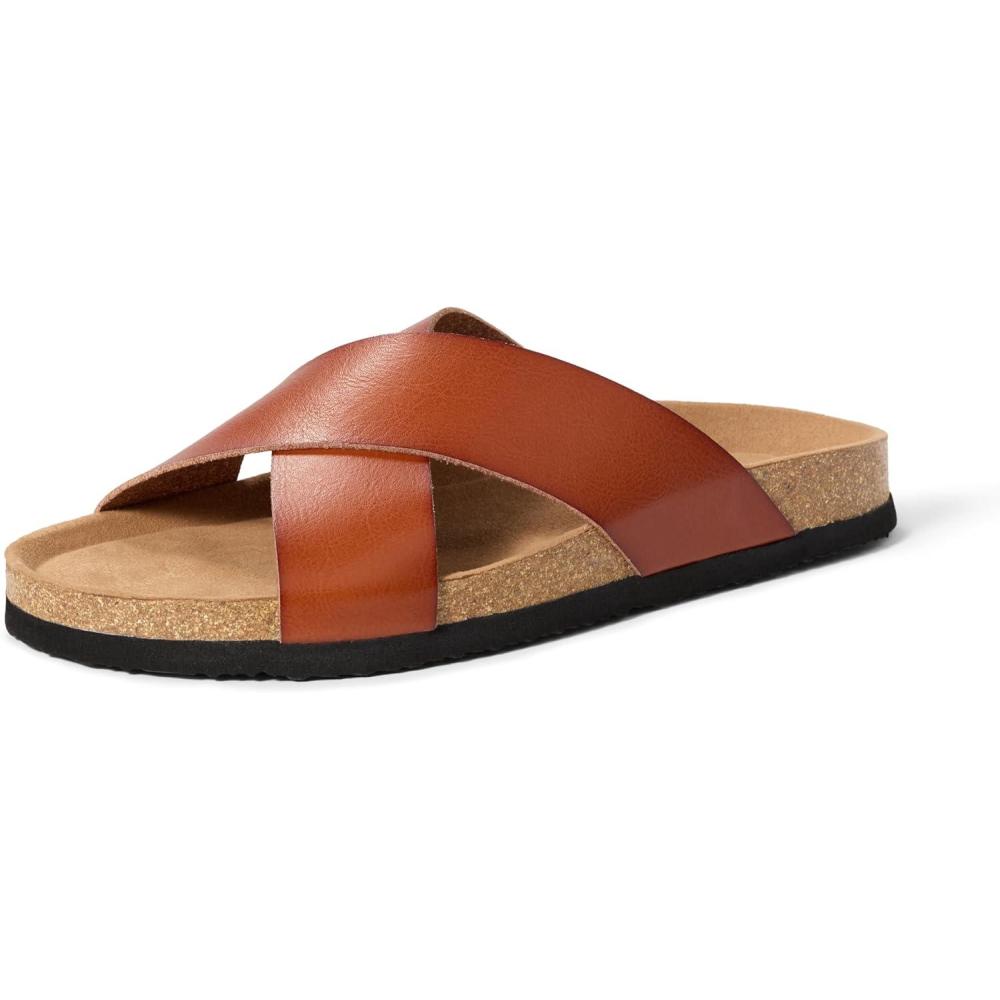 imageAmazon Essentials Mens Crossover SandalsTan