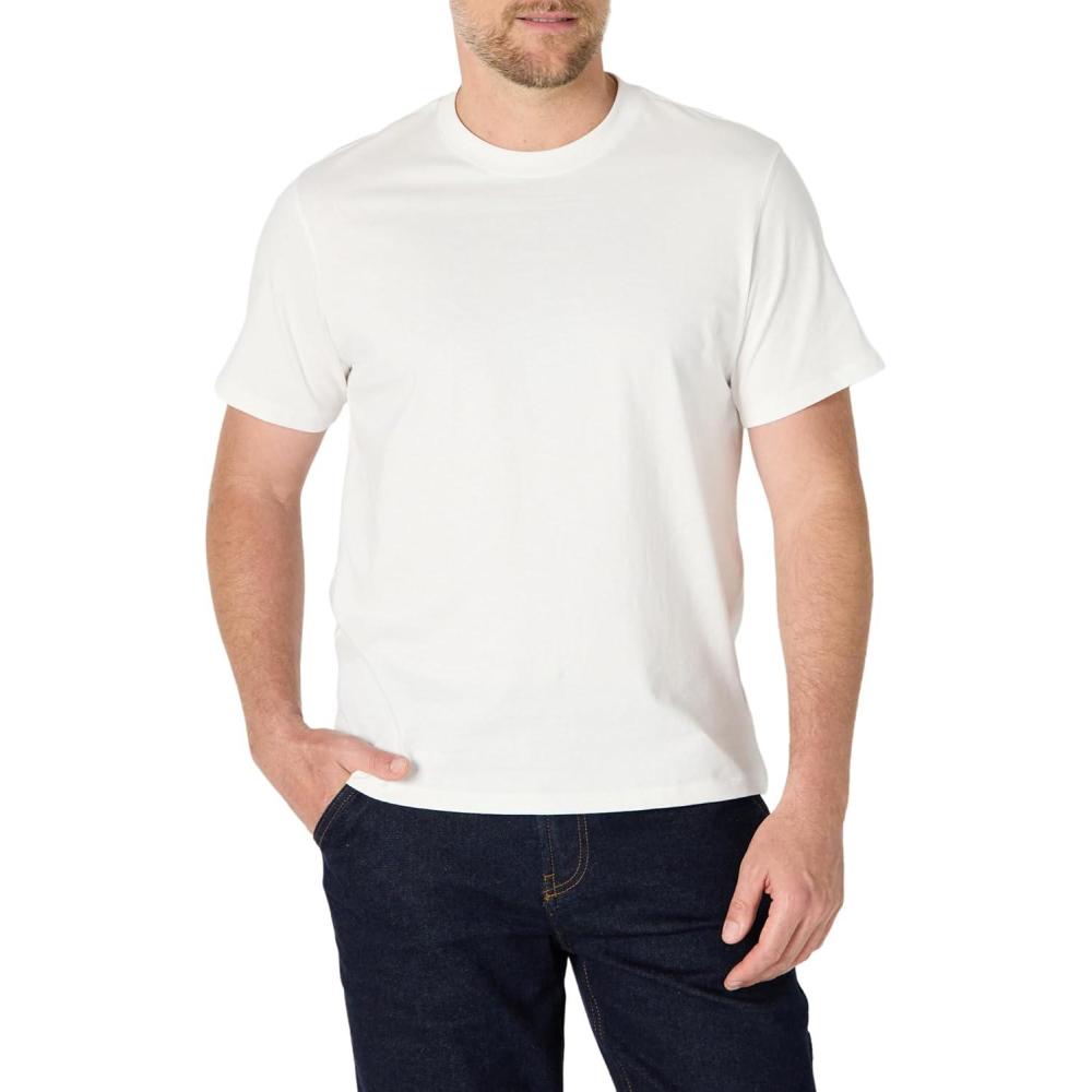 imageAmazon Essentials Mens Relaxed Fit TShirtWhite