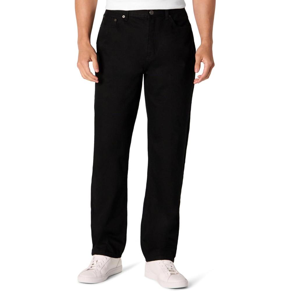 imageAmazon Essentials Mens RelaxedFit JeanBlack