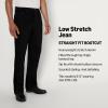 imageAmazon Essentials Mens Low Stretch StraightFit Bootcut JeanBlack