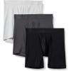 imageAmazon Essentials Mens Microfiber Boxer Shorts Underwear Pack of 3BlackCharcoal GreyLight Grey