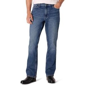 imageAmazon Essentials Mens Low Stretch StraightFit Bootcut JeanStone Medium Wash