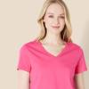 imageAmazon Essentials Womens Regular Fit 100 Cotton VNeck Short Sleeve TShirtHot Pink