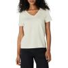 imageAmazon Essentials Womens Regular Fit 100 Cotton VNeck Short Sleeve TShirtSand Heather