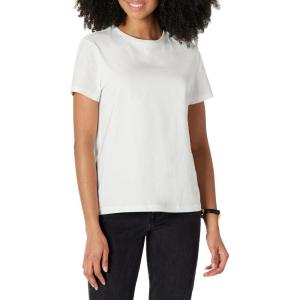 imageAmazon Essentials Womens Regular Fit 100 Cotton Crewneck Short Sleeve TShirtWhite