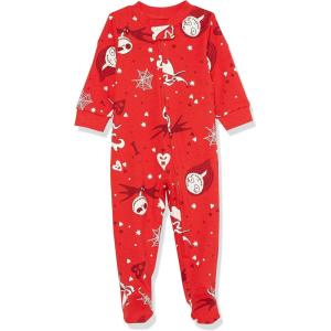 imageAmazon Essentials Disney Baby Girls SnugFit Cotton PajamasNightmare Valentine  Sleep  Play