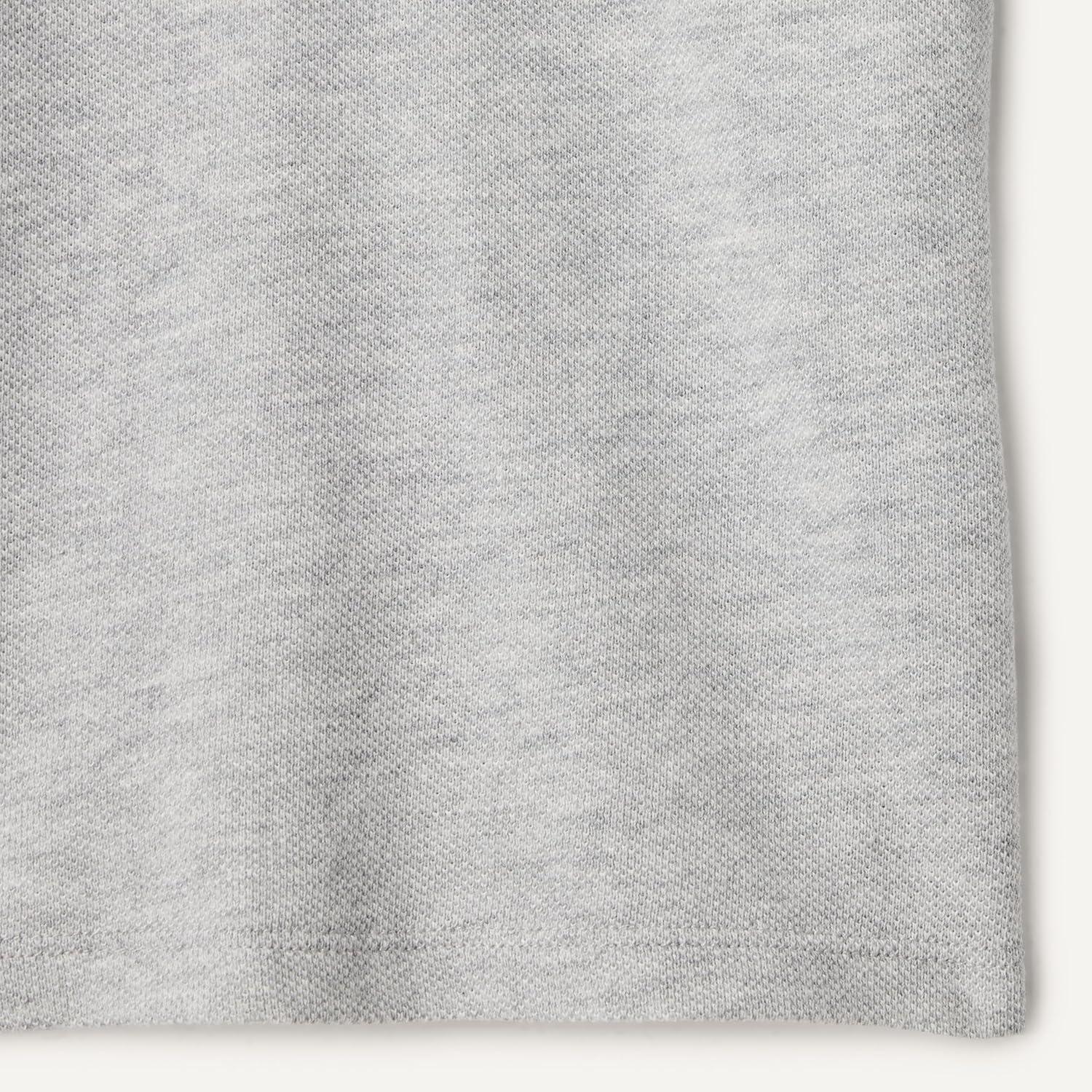 imageAmazon Essentials Girls and Toddlers Uniform Pique Polo ShirtLight Grey Heather