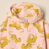 imageAmazon Essentials unisexchild Oversized HoodiePeach Yellow Leopard