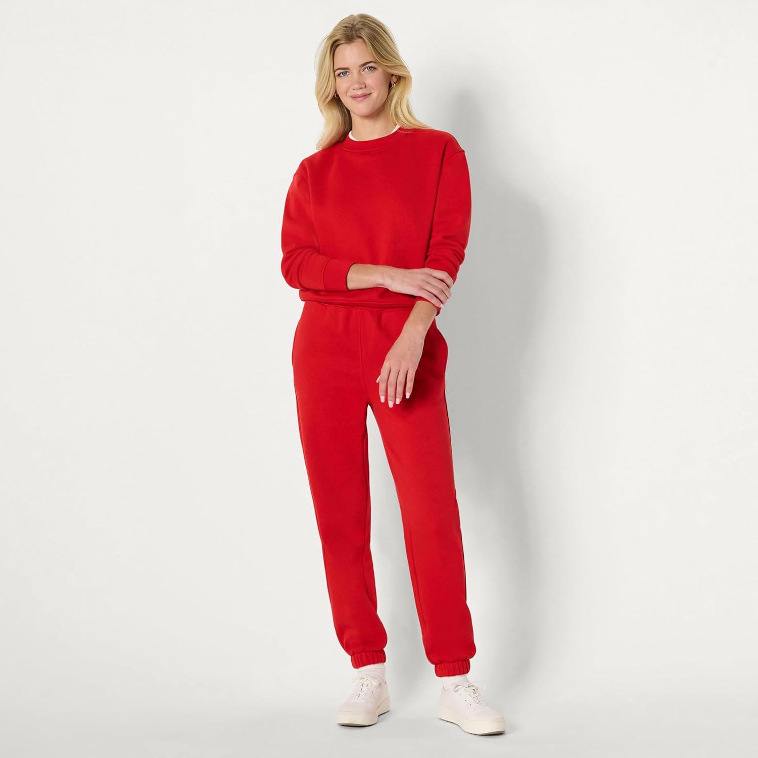 imageAmazon Essentials x Sofia Grainge Womens HighRise RelaxedFit JoggerRed