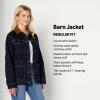 imageAmazon Essentials Womens RegularFit Low Stretch Denim Cinched Waist Barn JacketRinse
