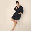 imageAmazon Essentials Womens RelaxedFit Satin Sleep RobeBlack