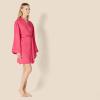 imageAmazon Essentials Womens RelaxedFit Satin Sleep RobeHot Pink
