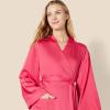 imageAmazon Essentials Womens RelaxedFit Satin Sleep RobeHot Pink