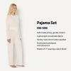 imageAmazon Essentials x Sofia Grainge Womens Long Sleeve Henley Pajama SetIvory