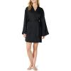 imageAmazon Essentials Womens RelaxedFit Satin Sleep RobeBlack