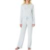 imageAmazon Essentials x Sofia Grainge Womens Long Sleeve Henley Pajama SetLight Blue Geese