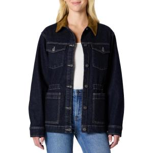 imageAmazon Essentials Womens RegularFit Low Stretch Denim Cinched Waist Barn JacketRinse