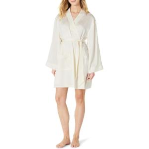 imageAmazon Essentials Womens RelaxedFit Satin Sleep RobeIvory