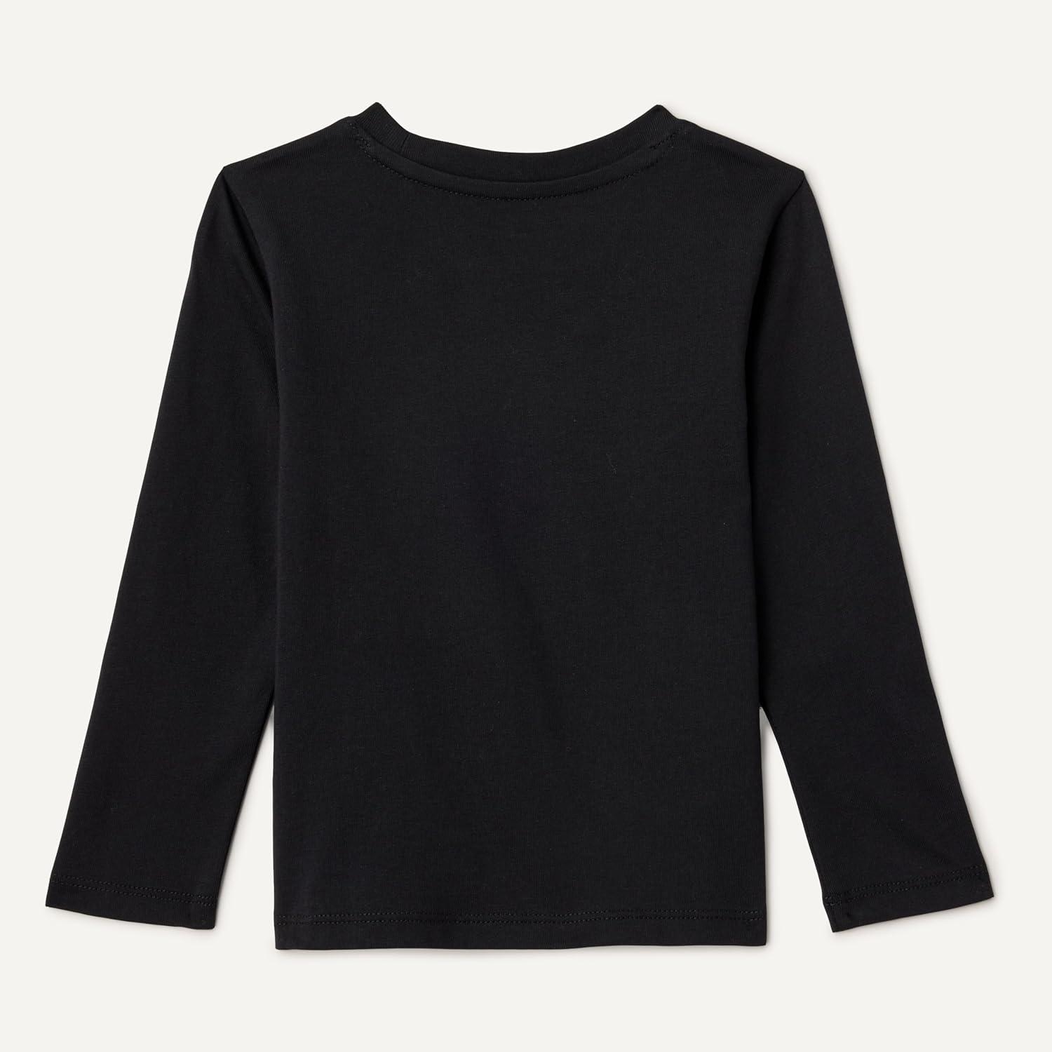 imageAmazon Essentials Boys LongSleeve TShirtsBlack