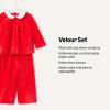 imageAmazon Essentials x Sofia Grainge Toddlers and Baby Girls Corduroy Velour SetRed