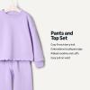 imageAmazon Essentials x Sofia Grainge Toddlers and Baby Girls French Terry Pant and Top SetLilac
