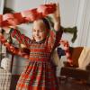 imageAmazon Essentials x Sofia Grainge Toddlers and Baby Girls Long Sleeve Flannel DressCherry Red Festive Plaid