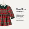 imageAmazon Essentials x Sofia Grainge Toddlers and Baby Girls Long Sleeve Flannel DressCherry Red Festive Plaid