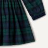 imageAmazon Essentials x Sofia Grainge Toddlers and Baby Girls Long Sleeve Flannel DressDark Emerald Green Deep Blue Plaid