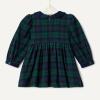 imageAmazon Essentials x Sofia Grainge Toddlers and Baby Girls Long Sleeve Flannel DressDark Emerald Green Deep Blue Plaid