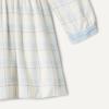 imageAmazon Essentials x Sofia Grainge Toddlers and Baby Girls Long Sleeve Flannel DressIvory Light Blue Simple Plaid
