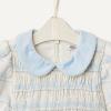 imageAmazon Essentials x Sofia Grainge Toddlers and Baby Girls Long Sleeve Flannel DressIvory Light Blue Simple Plaid