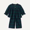 imageAmazon Essentials x Sofia Grainge Toddlers and Baby Girls Long Sleeve Flannel SetDark Emerald Green Deep Blue Plaid